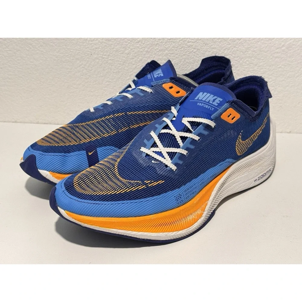 Nike Mens ZoomX Vaporfly Next % 2 Running Shoe Sz 13 Blue Sneaker FD0713-400